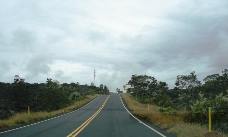Saddle road toward Hilo