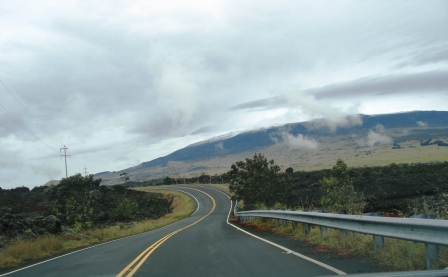 Saddle Road on Hawaii Island